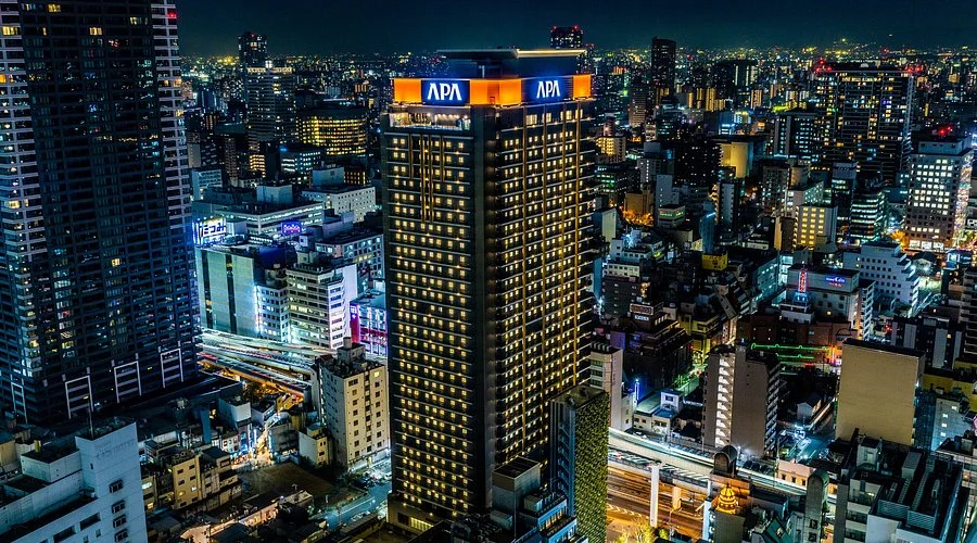 APA 호텔 앤 리조트 오사카 우메다 에키 타워 침실
