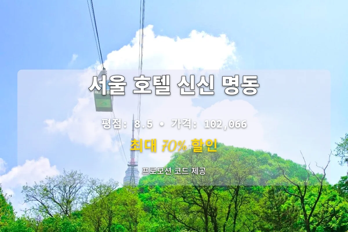 서울 호텔 신신 명동 이미지 4
